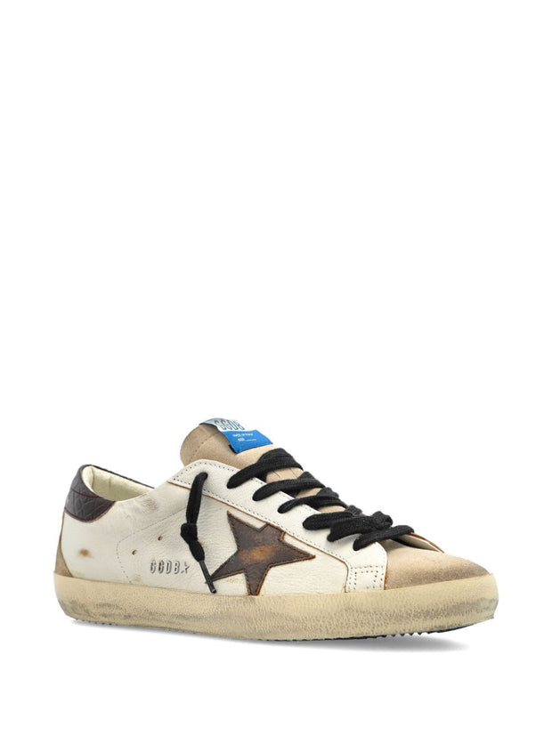 Golden Goose Super-Star Leather Sneakers - Brown