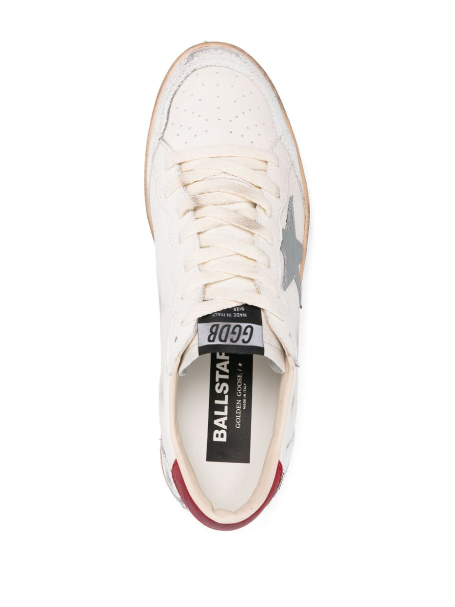 Golden Goose Ball Star Leather Sneakers - Red