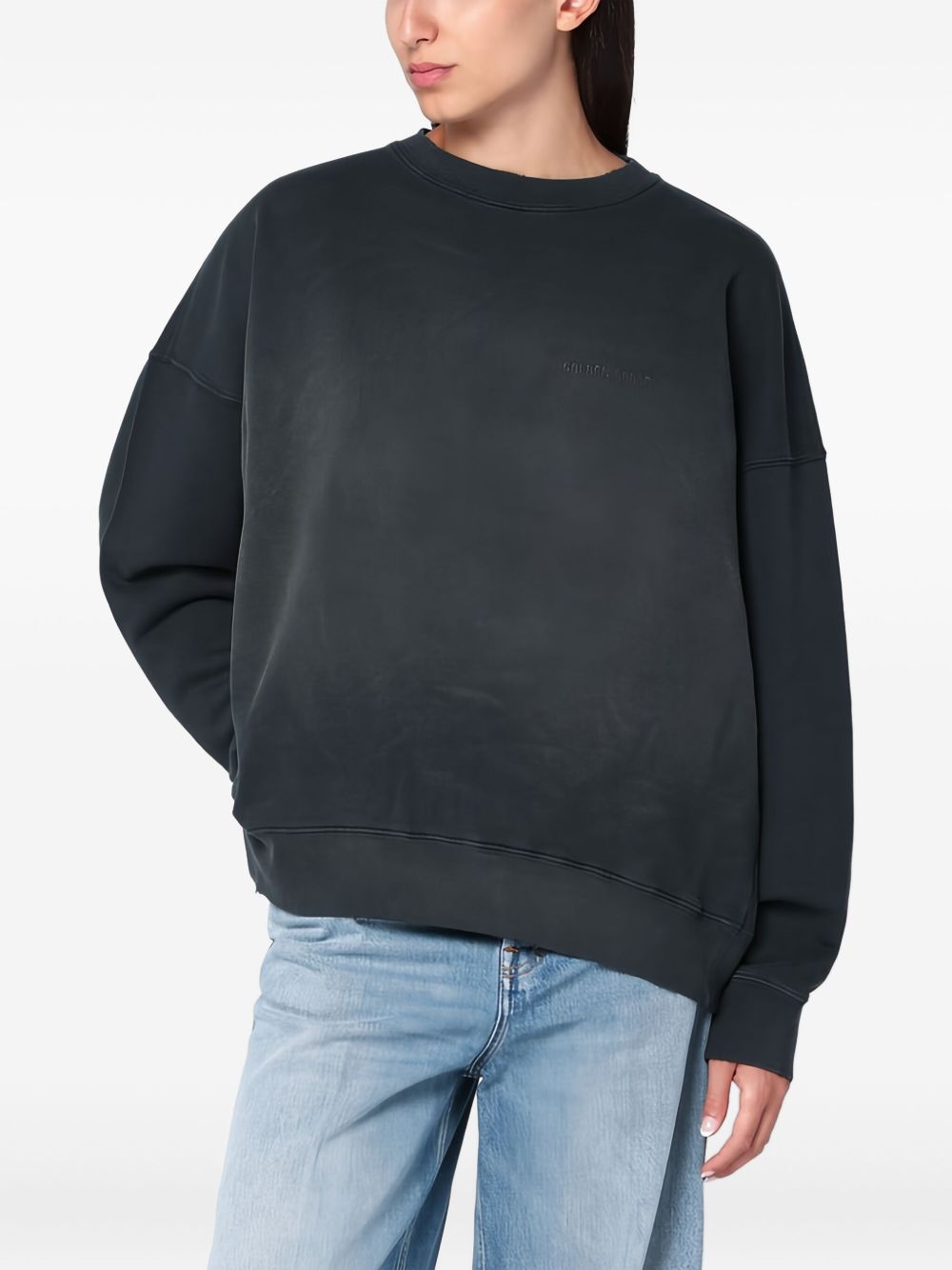 Golden Goose Cotton Crewneck Sweatshirt Black