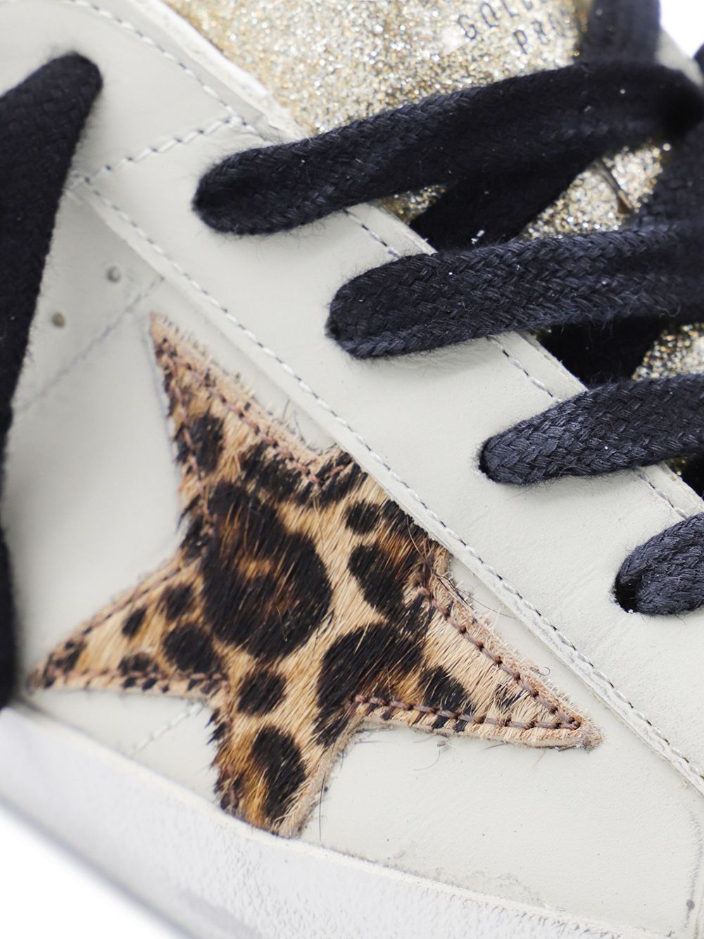 Golden Goose Super-Star Glittered Sneakers