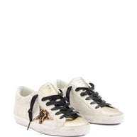Golden Goose Super-Star Leather Sneakers - Beige