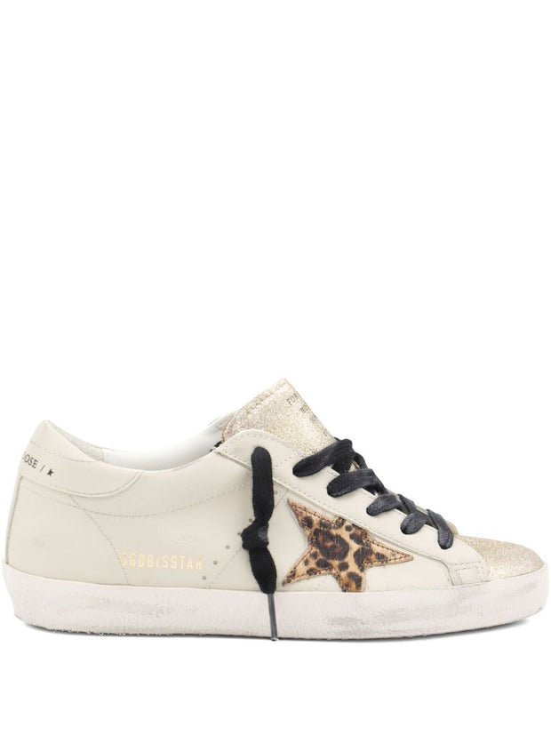 Golden Goose Super-Star Leather Sneakers - Beige