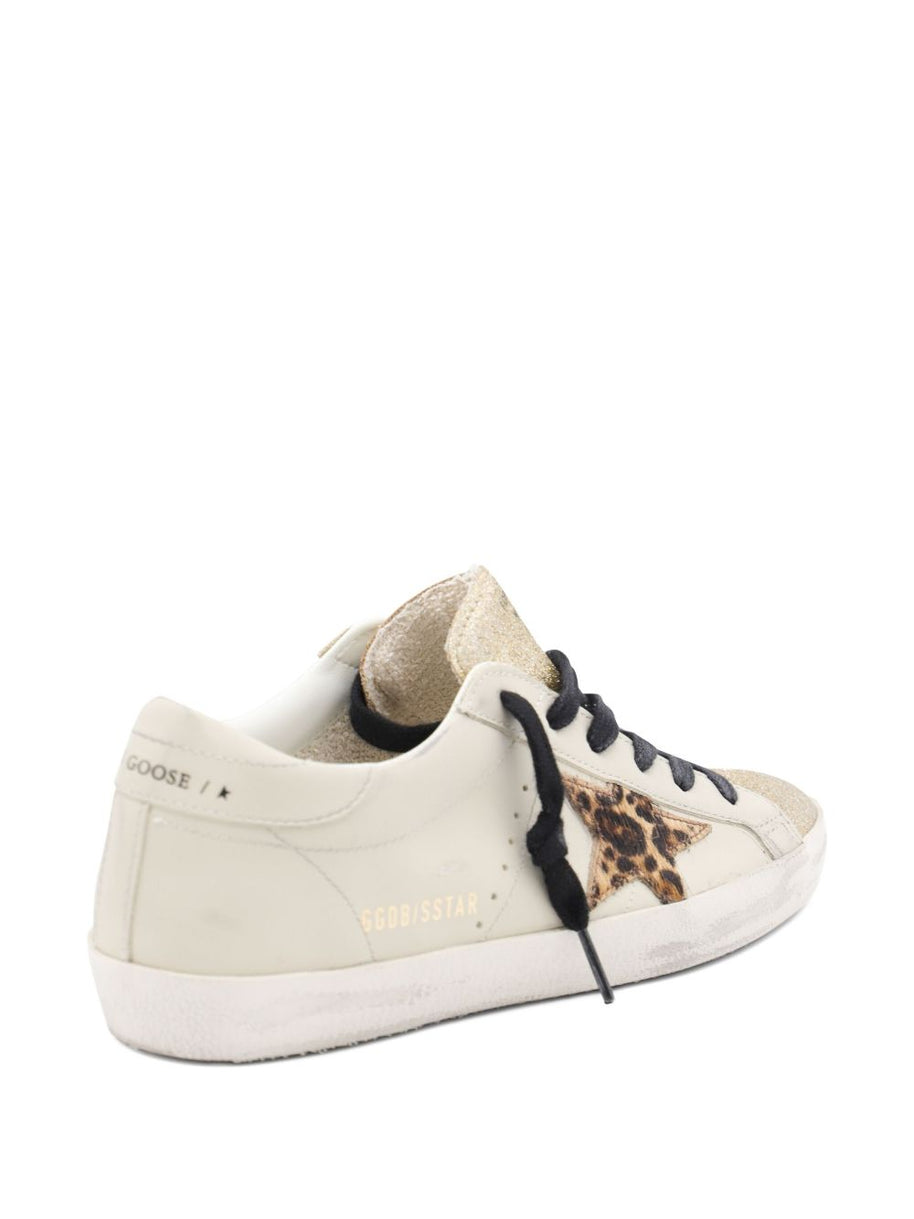 Golden Goose Super-Star Leather Sneakers - Beige