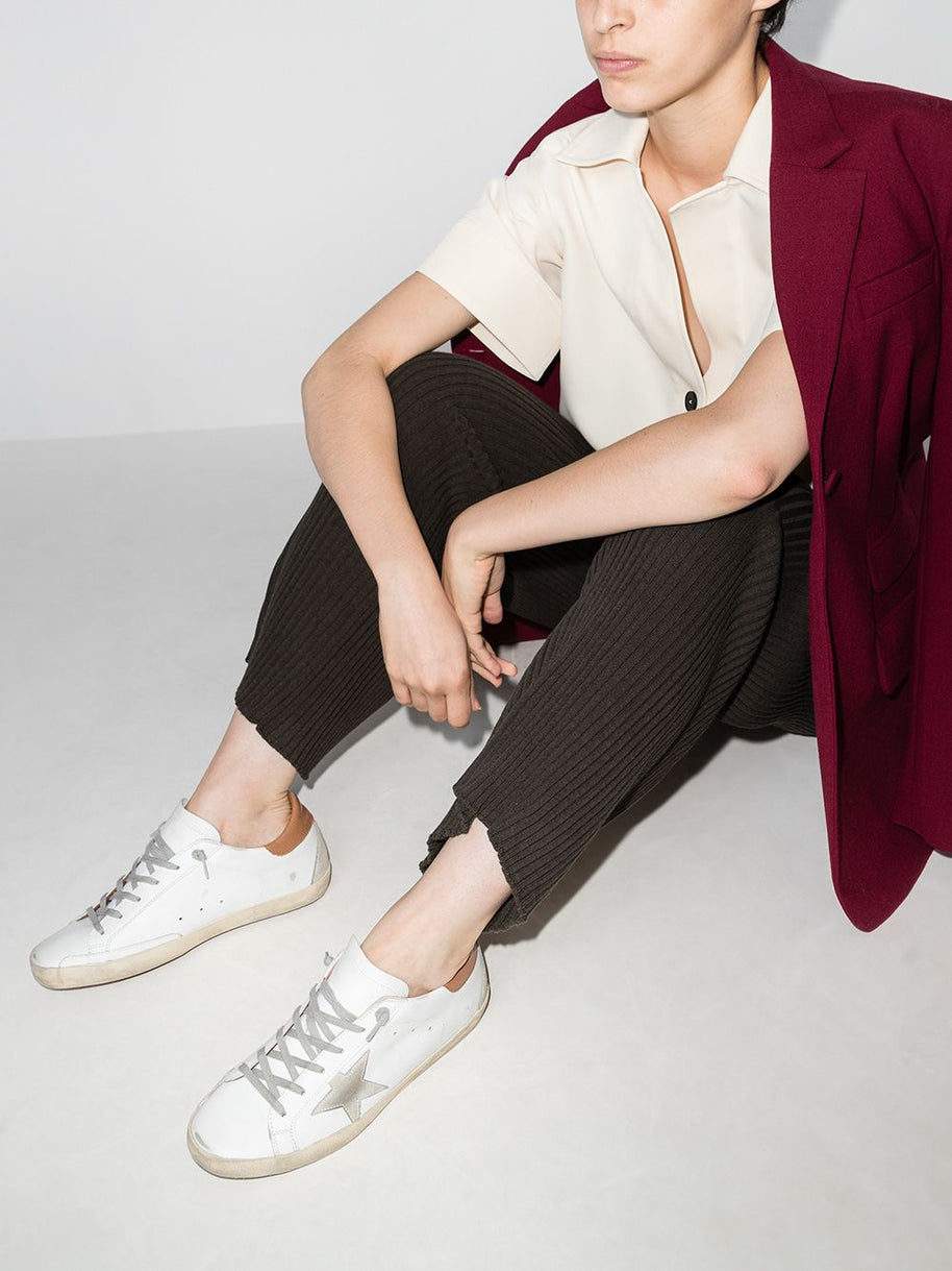 Golden Goose Super-Star Leather Sneakers - Leather Brown