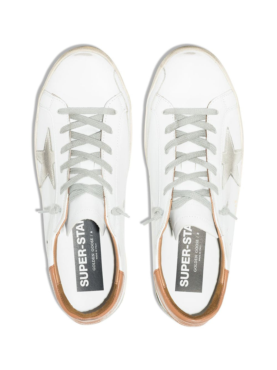 Golden Goose Super-Star Leather Sneakers - Leather Brown