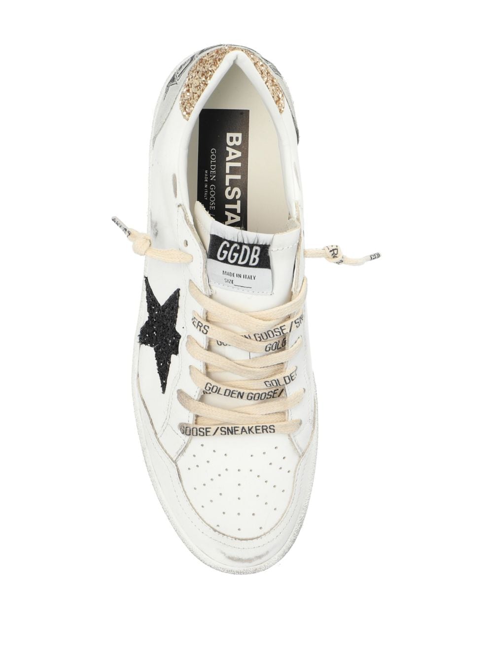 Golden Goose Ball Star Leather Sneakers - White