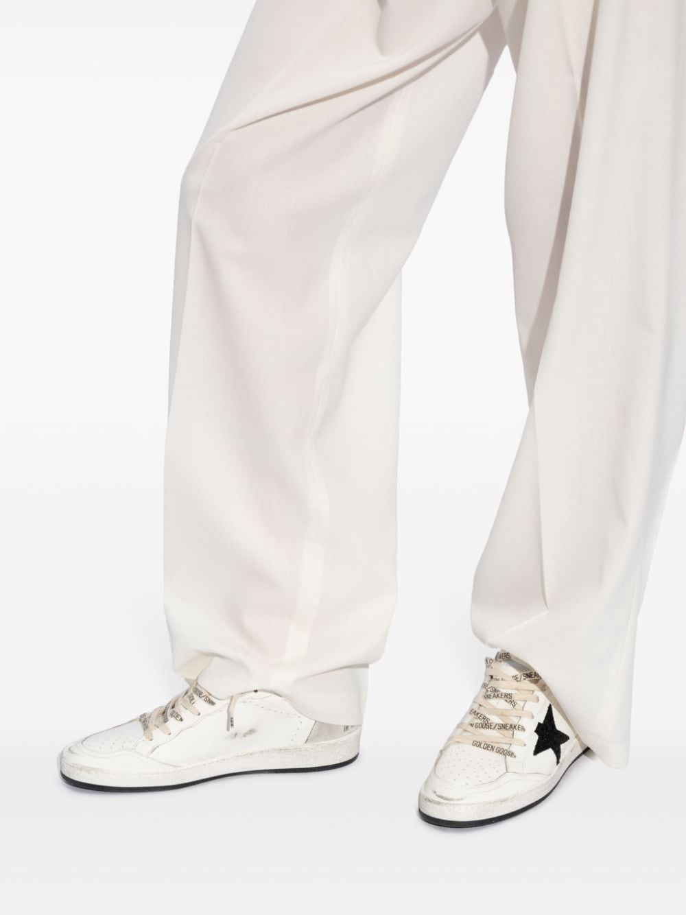 Golden Goose Ball Star Leather Sneakers