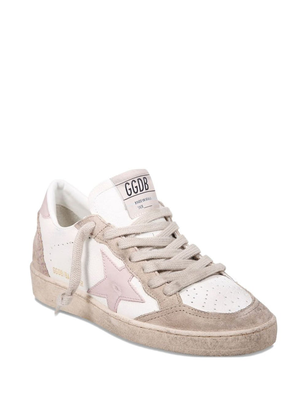 Golden Goose Ball Star Leather Sneakers - Beige