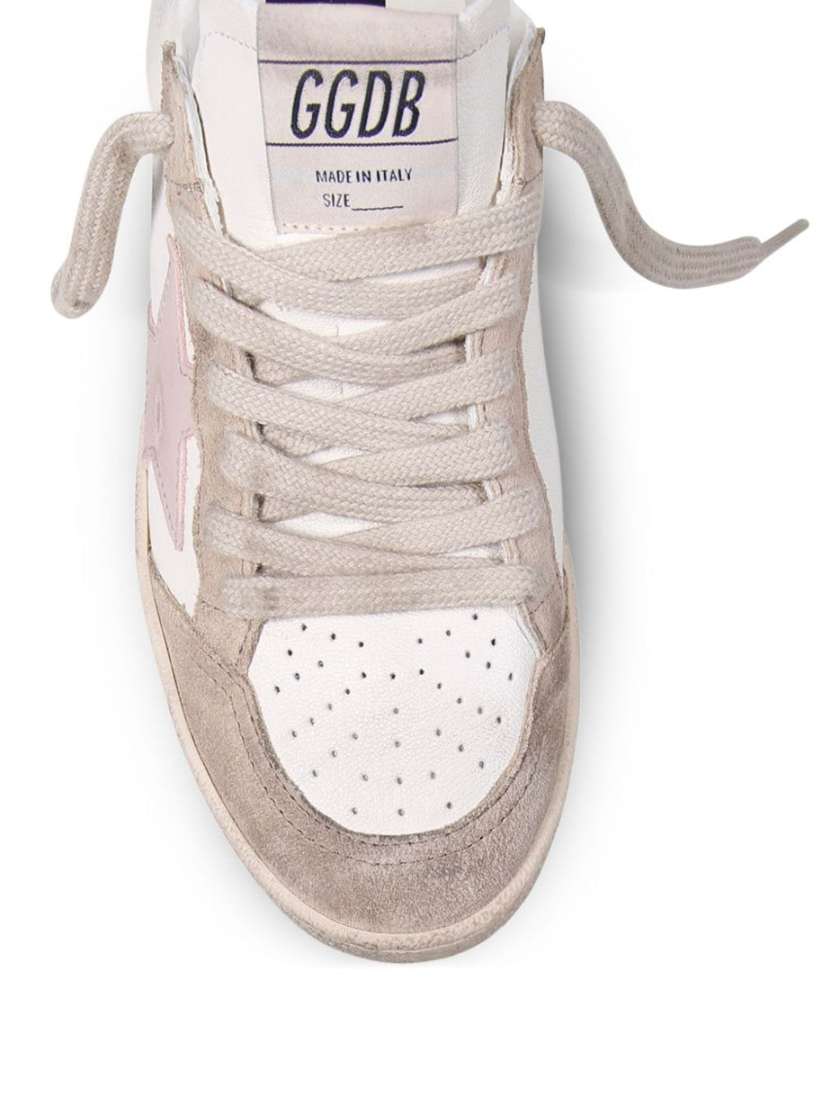 Golden Goose Ball Star Leather Sneakers - Beige