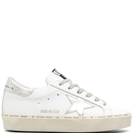 Golden Goose Hi Star Suede Leather Sneakers - Silver