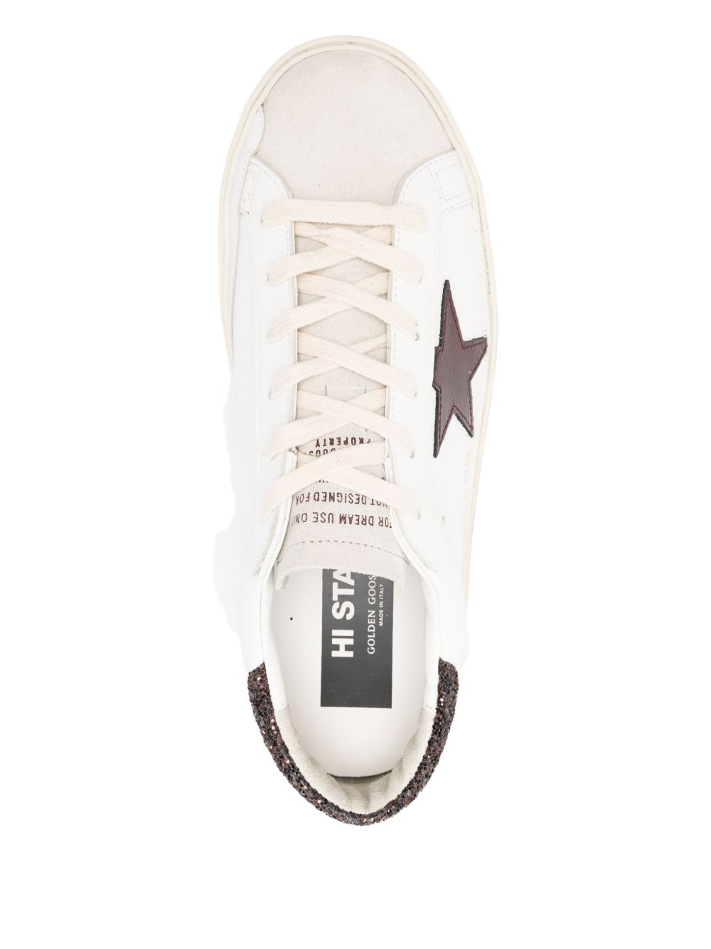 Golden Goose Hi Star Leather Sneakers - Brown