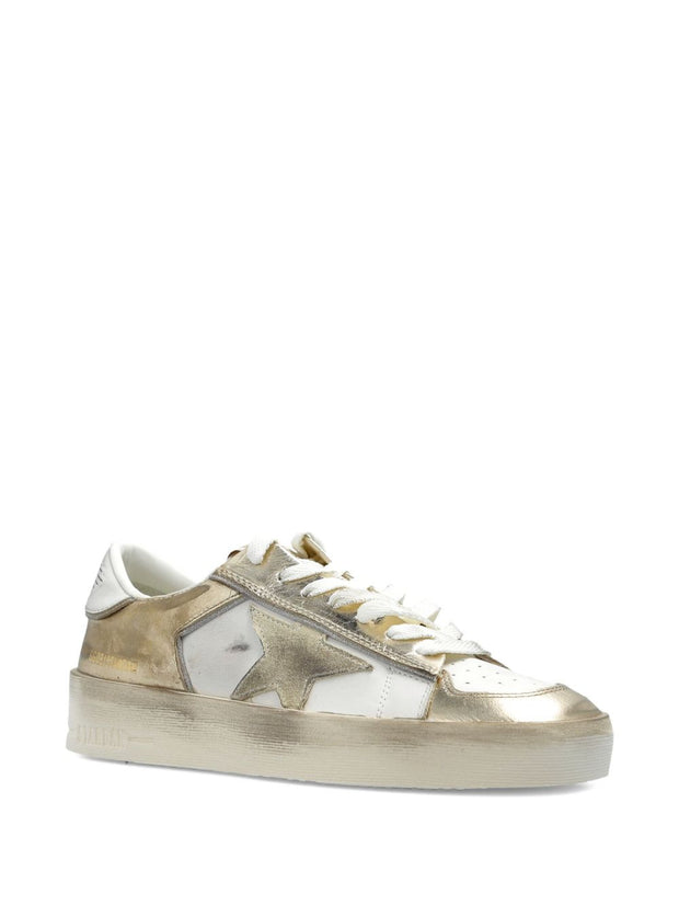 Golden Goose Stardan Leather Sneakers - Grey
