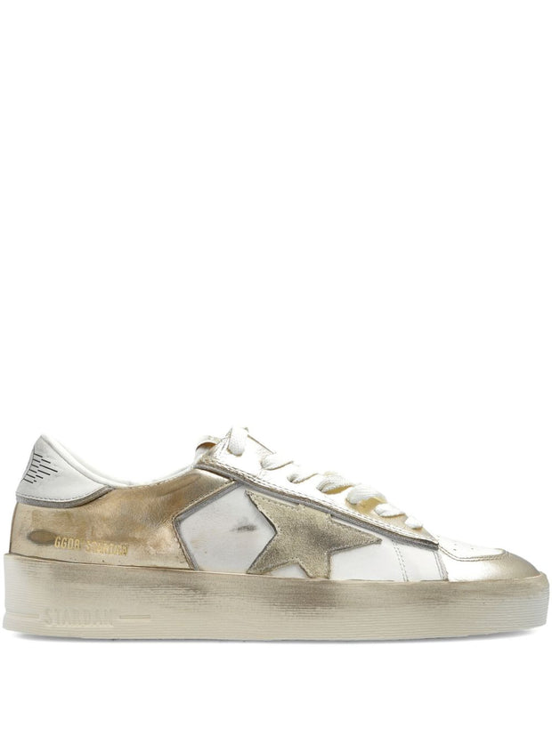 Golden Goose Stardan Leather Sneakers - Grey