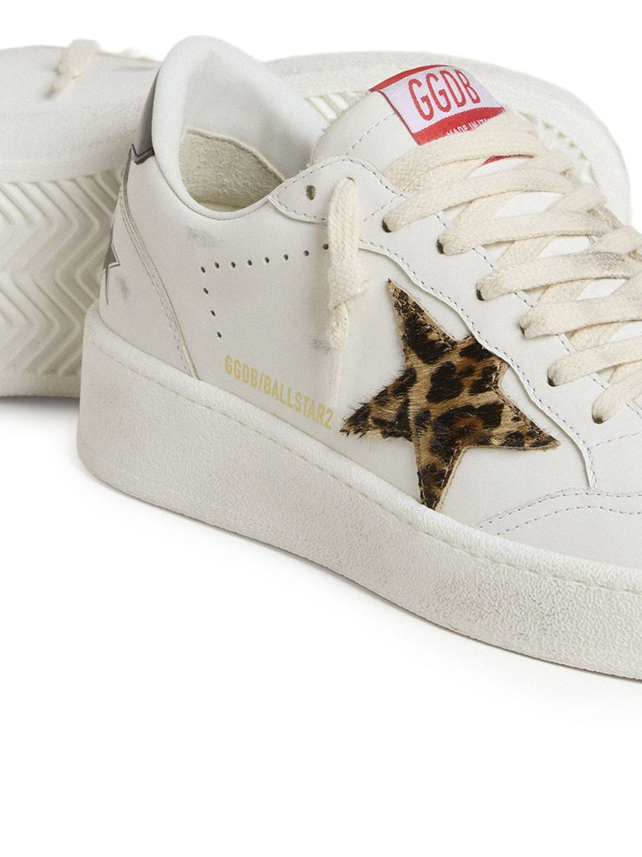 Golden Goose Ball Star Leather Sneakers - Brown