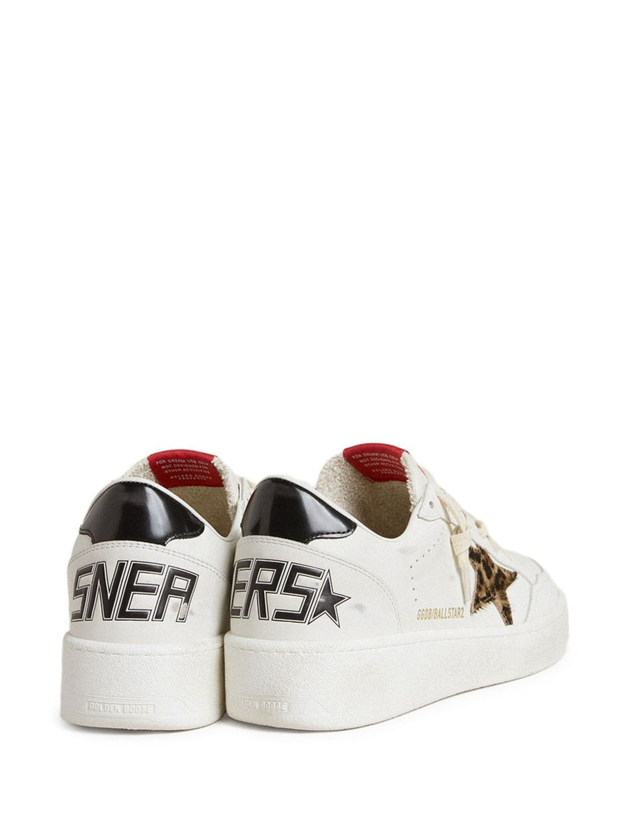 Golden Goose Ball Star Leather Sneakers - Brown