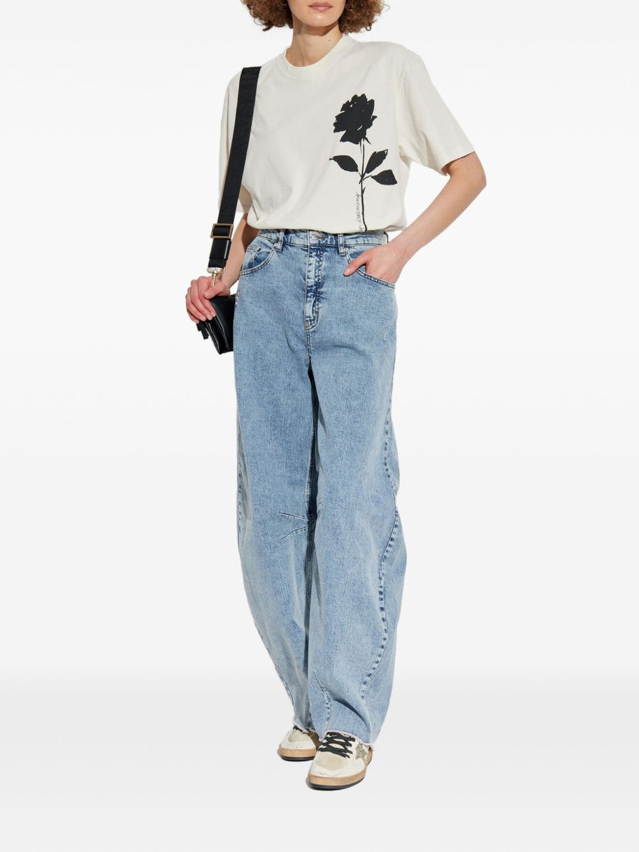 Golden Goose Printed Cotton T-shirt - White