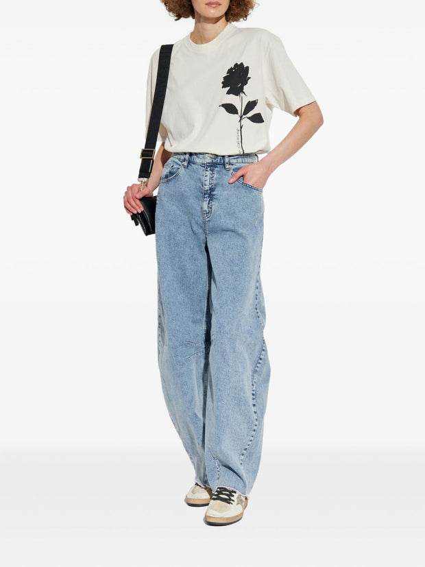 Golden Goose Printed Cotton T-shirt - White