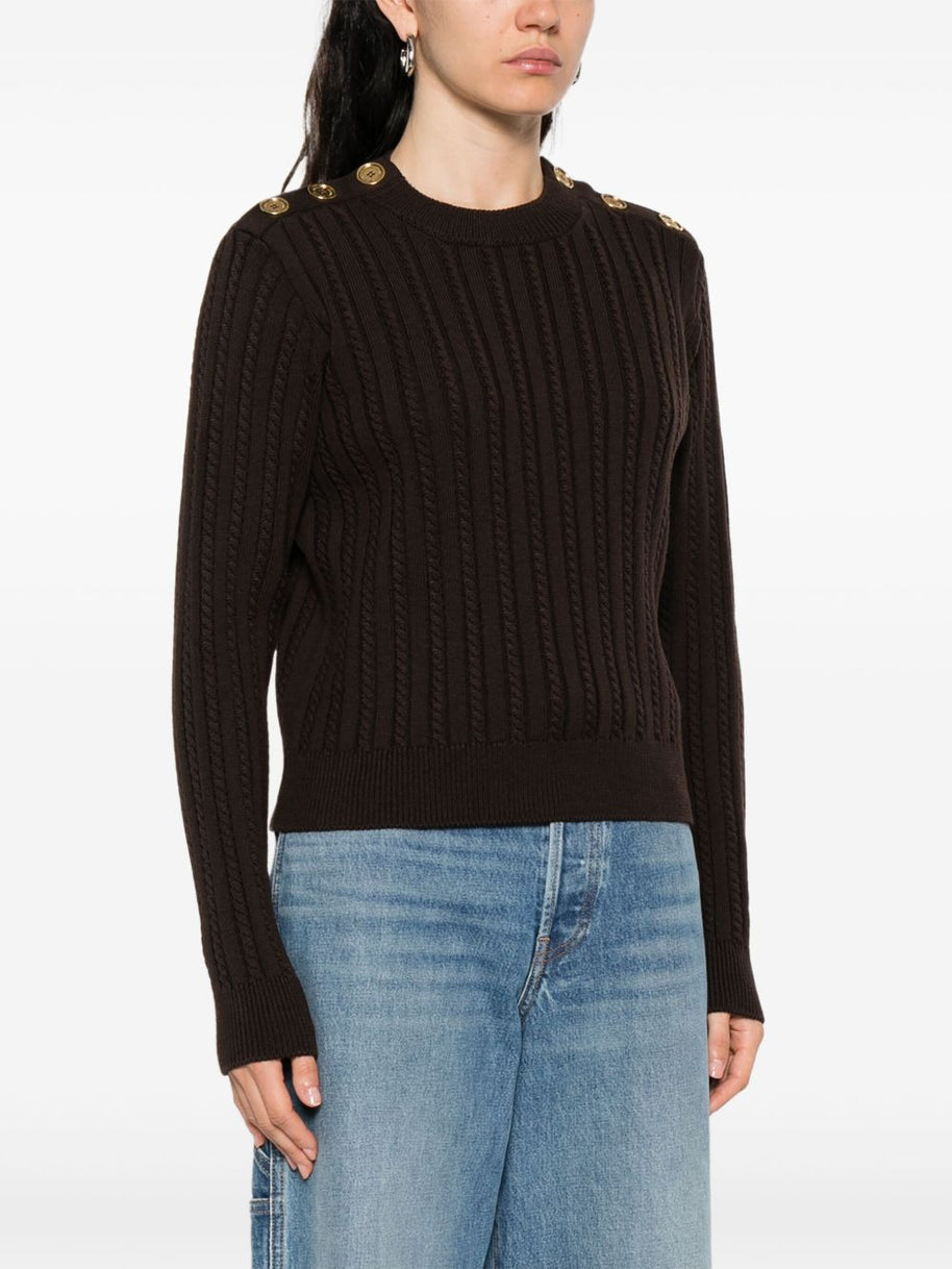 Golden Goose Wool Crewneck Sweater - Brown