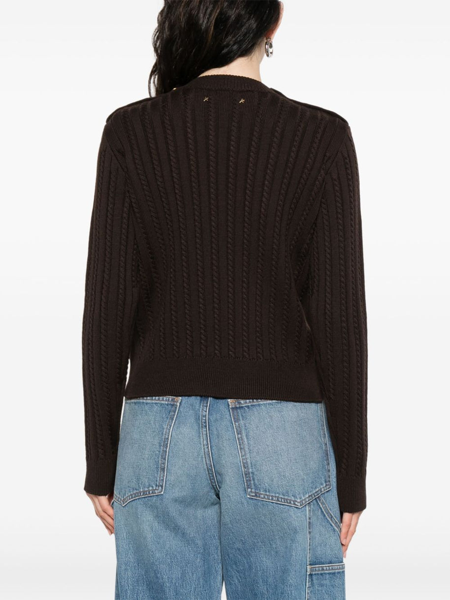 Golden Goose Wool Crewneck Sweater - Brown