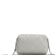Tory Burch Fleming Leather Crossbody Bag - Grey