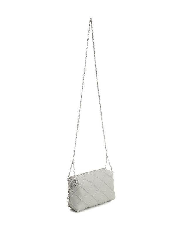 Tory Burch Fleming Leather Crossbody Bag - Grey