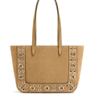 Valentino Garavani Nellcote Mini Suede Leather Tote Bag -Beige