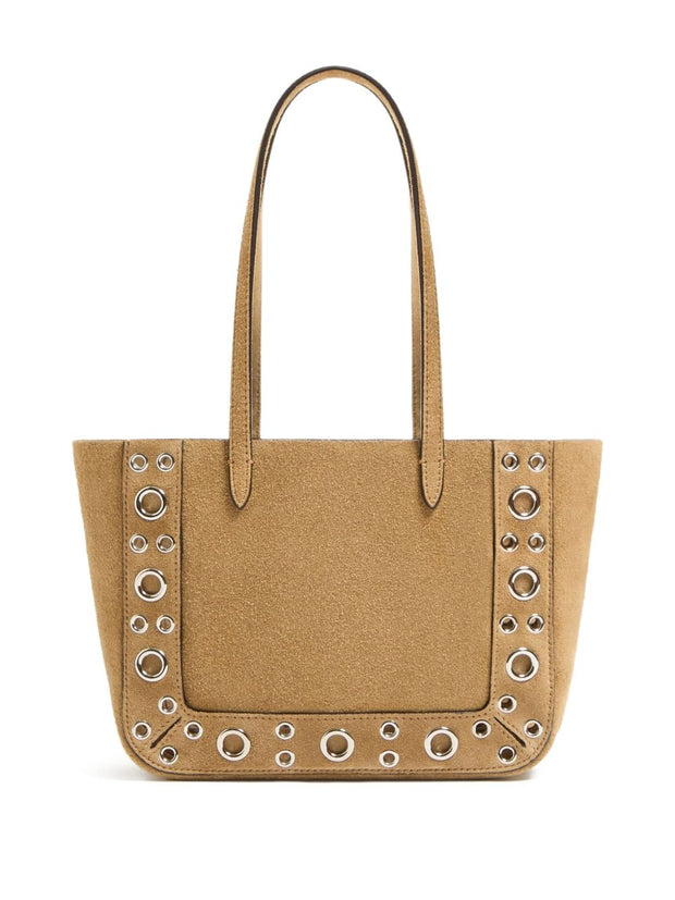 Valentino Garavani Nellcote Mini Suede Leather Tote Bag -Beige
