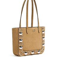 Valentino Garavani Nellcote Mini Suede Leather Tote Bag -Beige