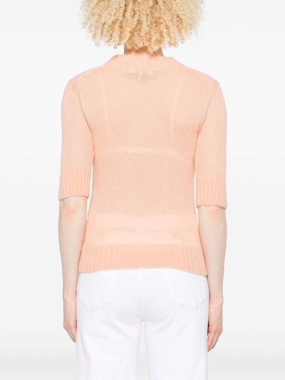 Chloé Logo Wool Sweater - Pink