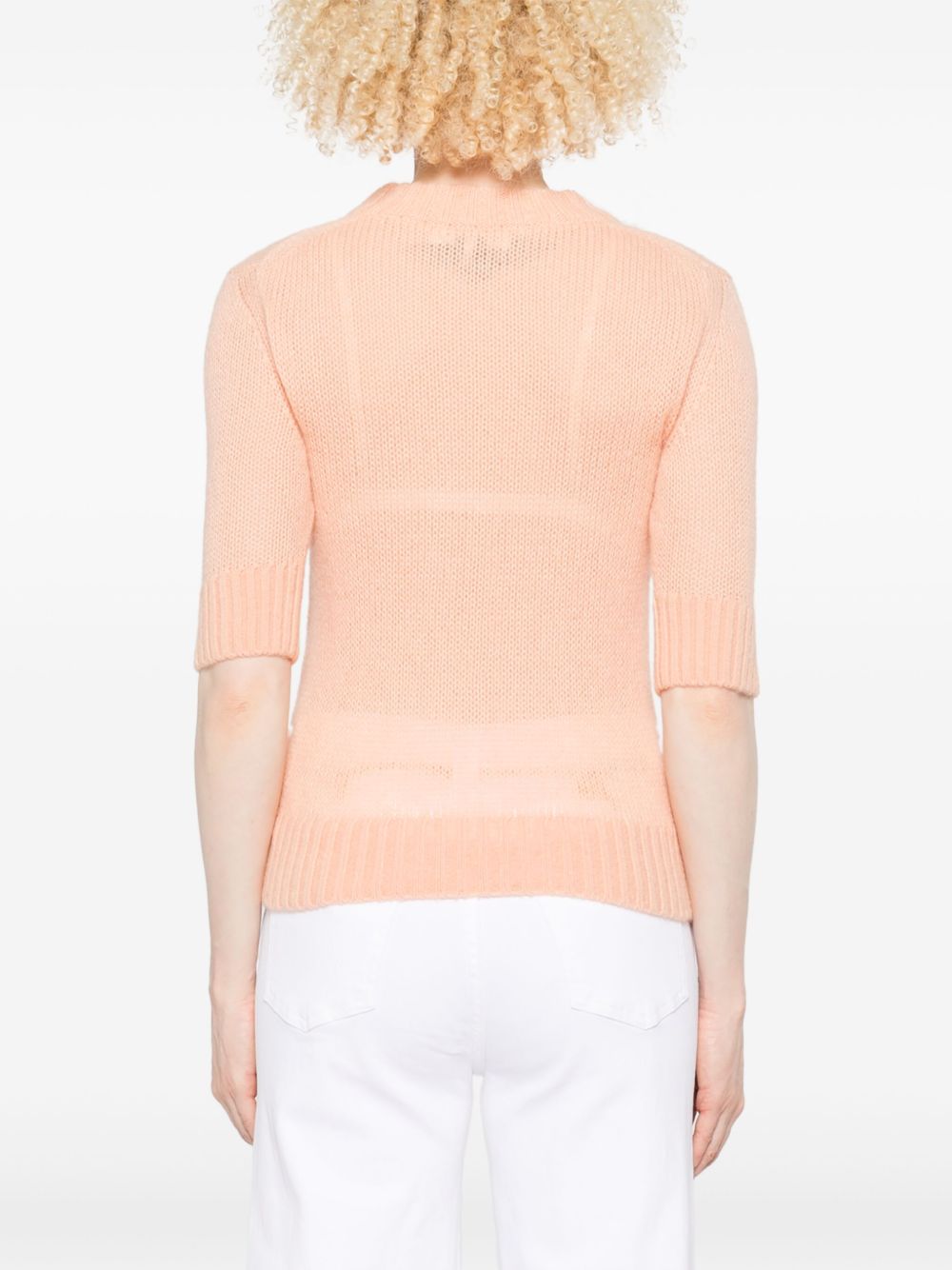 Chloé Logo Wool Sweater - Pink