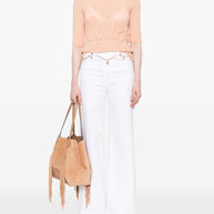 Chloé Logo Wool Sweater - Pink
