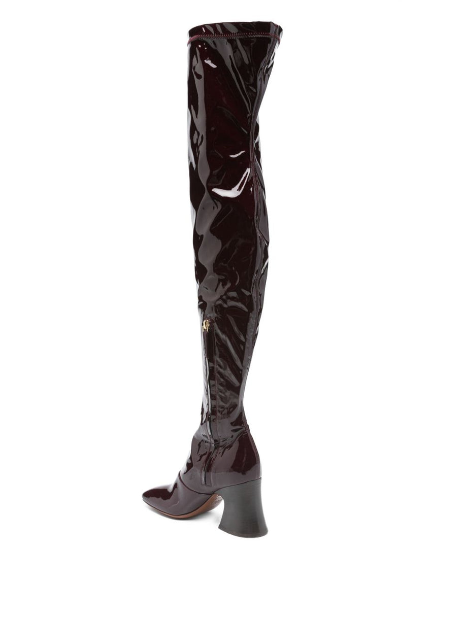 Chloé Janis Over-the-knee Boots - Bordeaux