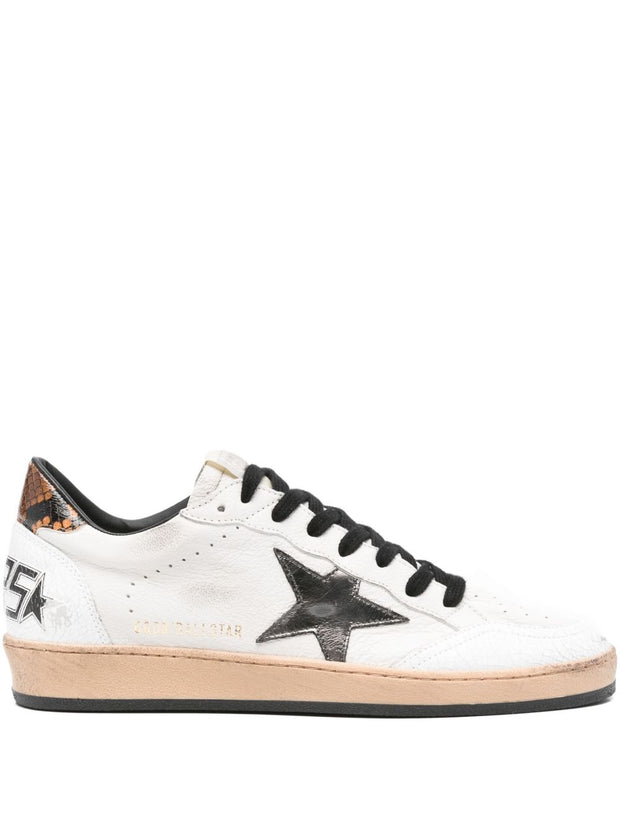 Golden Goose Ball Star Leather Sneakers - Brown