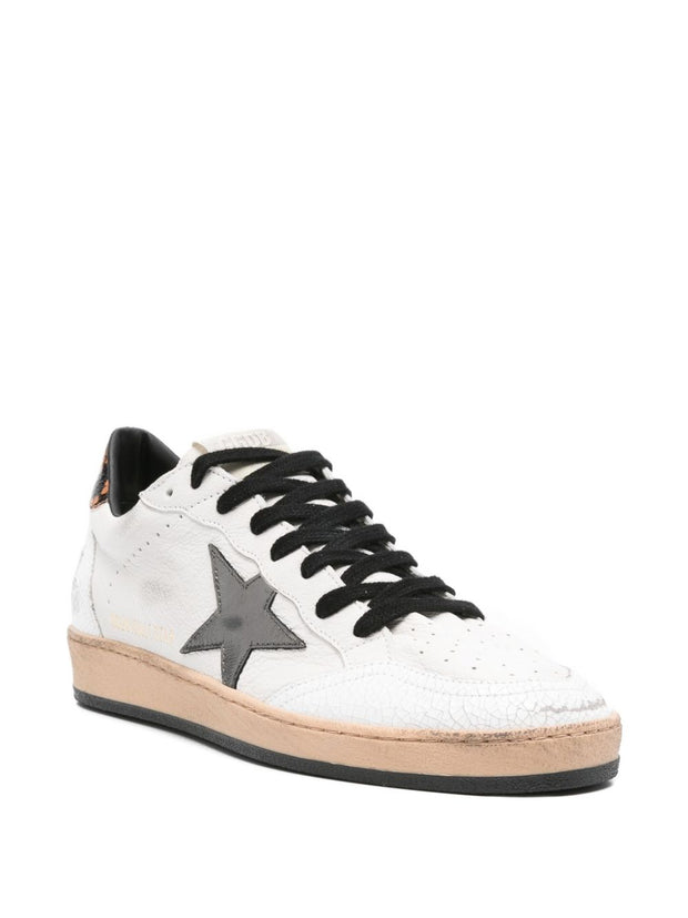 Golden Goose Ball Star Leather Sneakers - Brown