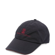 Brunello Cucinelli Logo Baseball Cap - Blue