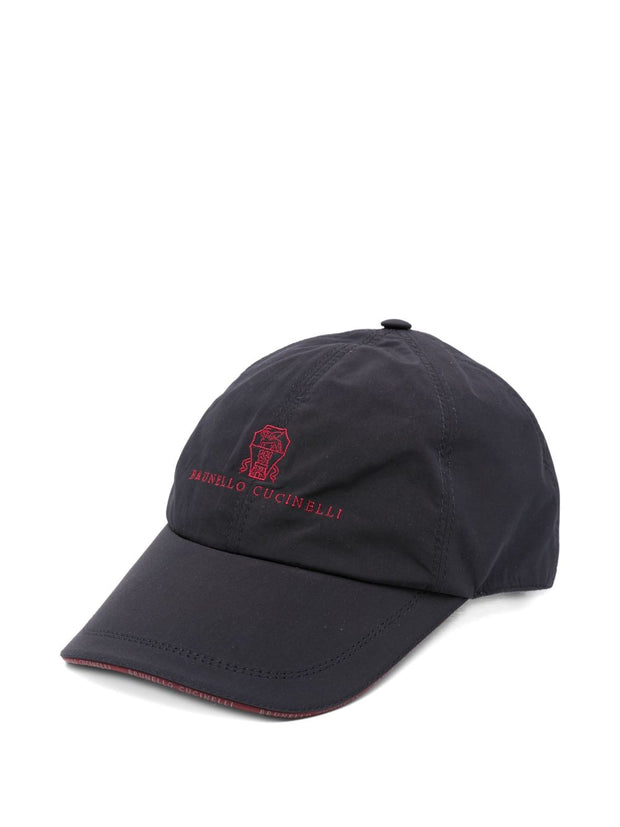 Brunello Cucinelli Logo Baseball Cap - Blue