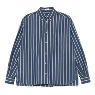 Brunello Cucinelli Striped Cotton Shirt - Blue