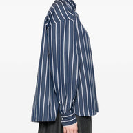 Brunello Cucinelli Striped Cotton Shirt - Blue