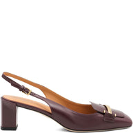 Tod's Barretta 40 Leather Slingback Pumps