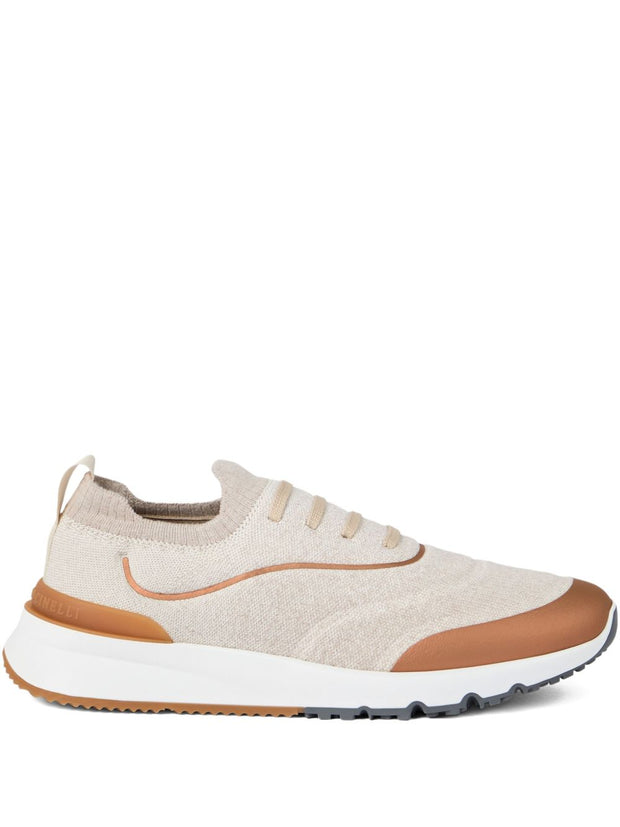 Brunello Cucinelli Cotton Sneakers - Beige
