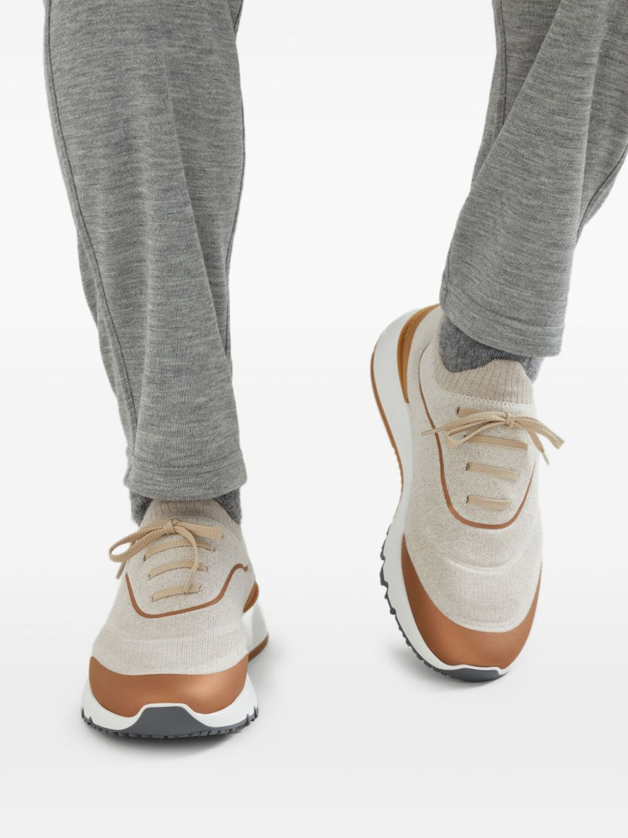 Brunello Cucinelli Cotton Sneakers - Beige
