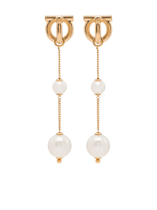 Ferragamo Gancini Earrings - Silver
