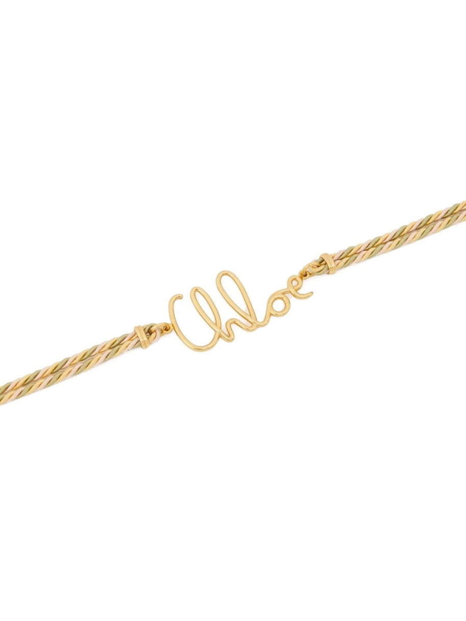 Chloé Logo Necklace Golden