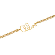 Chloé Logo Necklace Golden