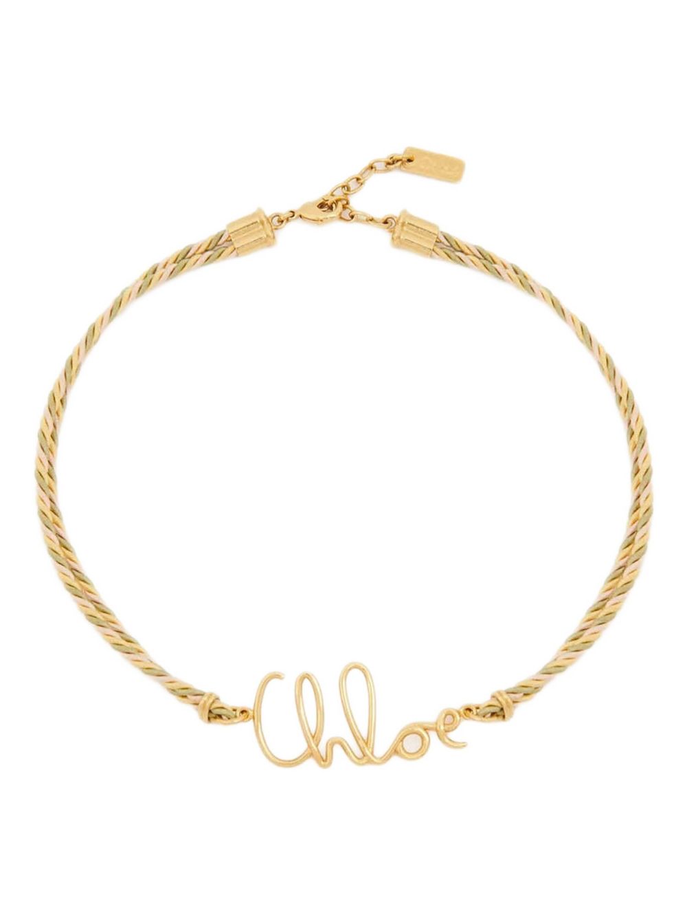 Chloé Logo Necklace Golden