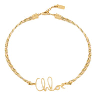 Chloé Logo Necklace Golden