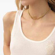 Chloé Logo Necklace Golden
