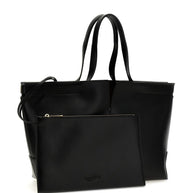 Tod's Di Bag Folio Leather Shopping Bag - Black