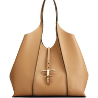 Tod's T Timeless Medium Leather Shopping Bag