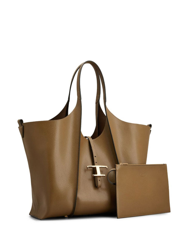 Tod's Medium Leather Shopping Bag - Brown